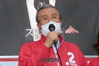 [포토] 오세훈 후보 지지호소하는 김종인 