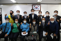 [포토] 서울시교통회관 방문한 오세훈 후보