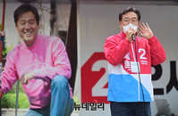 [포토] 오세훈 지원 나선 정진석 의원