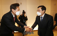 [포토] 구청장협의회와 상견례 갖는 오세훈 서울시장