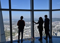 [포토] 초미세먼지 '좋음' 선명히 보이는 서울도심