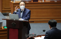 [포토] 답변하는 홍남기 국무총리 직무대행