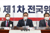 [포토] 인사말 하는 정우택 국민의힘 전국위의장