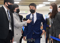 [포토] 울산시장 선거개입 의혹 재판 출석한 한병도 