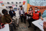 [포토] 37일째 소상공인 손실보상 농성 이어가는 최승재 의원