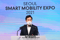 [포토] 서울스마트모빌리티엑스포, 개막식 참석한 오세훈 시장