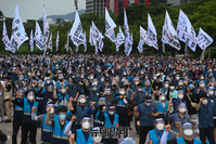 [포토] 여의도공원에 모인 전국택배노조