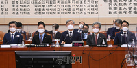 [포토] 법사위 출석한 서욱·박범계·최재형·김상환·김진욱