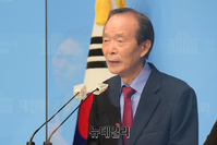[포토] 대선출마 선언하는 장기표 국민의힘 김해을 당협위원장