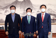[포토] 박병석 의장 주재로 만난 여야 원내대표