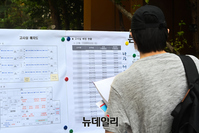 [포토] 4단계 거리두기 중 치러지는 검정고시