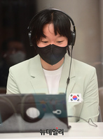 [포토] 교육청서 열린 랜선 환영회 참석한 이은지 선수