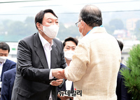 [포토] 악수나누는 윤석열-나태주