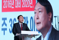 [포토] 정견 발표하는 윤석열 국민의힘 대선 예비후보