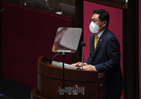 [포토] 비교섭단체 대표연설 하는 배진교 정의당 원내대표