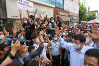 [포토] 진주 중앙시장 찾은 윤석열