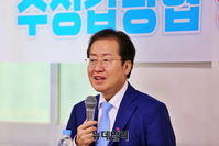 [포토] 국민의힘 대구시당 찾은 홍준표 예비후보