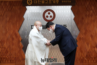 [포토] 조계종 예방한 윤석열 예비후보