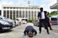 [포토] 민경욱 "부정선거 진실을 밝혀달라"