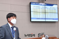 [포토] 답변하는 김용문 창업진흥원장