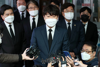 [포토] 노태우 전 대통령 조문 마치고 나온 이준석 대표