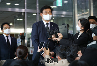 [포토] 노태우 전 대통령 조문 마치고 나온 송영길 대표