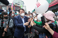 [포토] 의정부 제일시장 방문한 윤석열