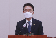 [포토] 법제사법위원회의 전체회의서 발언하는 이강섭 법제처장