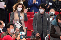 [포토] 제1회 리버티국제영화제 개막식 입장하는 크리스티나-김현준 부부