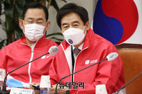 [포토] 발언하는 이용호 국민의힘 공동선대위원장