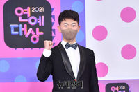 [포토] 김제덕 'KBS연예대상' 화이팅