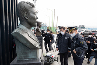 [포토] 서해5도 특별경비단 방문한 이재명 후보