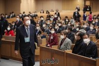 [포토] 신년 주일예배 참석한 윤석열