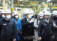 [포토] 광명 기아차 공창 찾은 이재명 후보