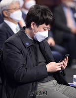 [포토] 경제계 신년인사회 참석한 이준석 국민의힘 대표