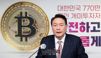 [포토] 가상자산 관련 공약 발표하는 윤석열 후보