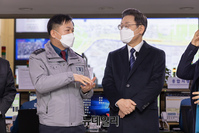 [포토] 서울경찰청 112 종합상황실 찾은 이재명 후보