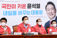 [포토] 선대위 출석한 김기현 국민의힘 원내대표