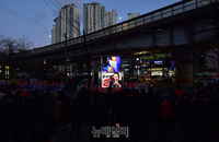 [포토] 윤석열 대선후보 지지호소하는 한상학 당협위원장