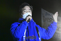 [포토] 이재명 후보 유세 현장 찾은 이낙연