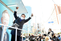 [포토] 노원구 찾은 이재명 더불어민주당 대선후보