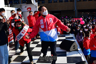 [포토] 고속버스터미널 유세하는 윤석열 대선 후보