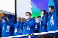 [포토] 전북 익산 찾은 이재명 후보