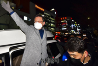 [포토] 안산 유세 일정 마친 이재명 후보