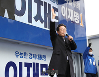 [포토] 경기 김포서 유세 이어가는 이재명