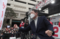 [포토] 목동서 유세 이어가는 윤석열
