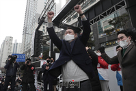 [포토] 신도림역에 등장한 윤석열