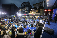 [포토] 의정부역서 유세 이어가는 이재명 대선후보