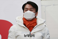 [포토] 윤석열 당선 위해 지원유세 나선 안철수