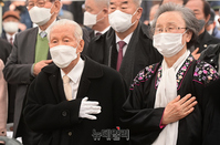 [포토] 우남 이승만 탄신 147주년 기념행사 참석한 이인수 박사 내외